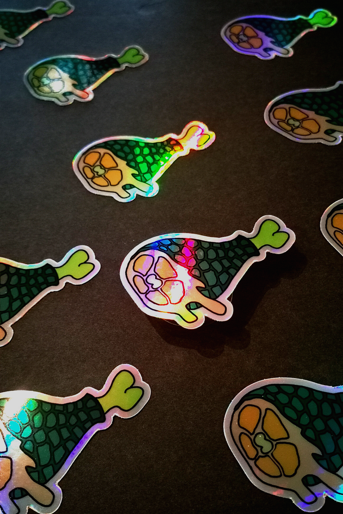 MEAT SHANK HOLOGRAPHIC STICKER