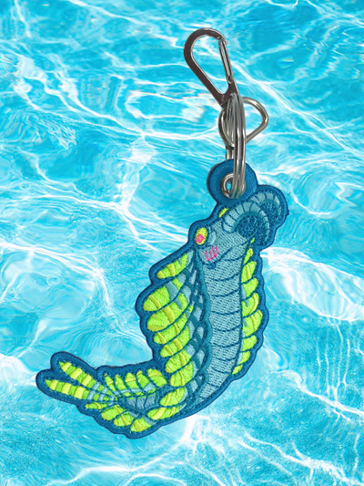 ANOMALOCARIS // EMBROIDERED KEYCHAIN