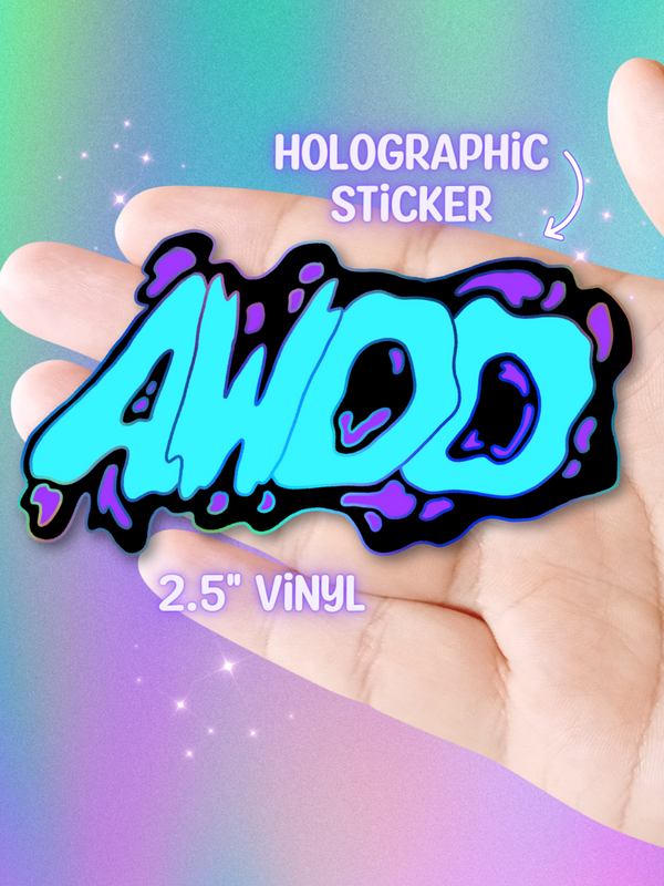 AWOO HOLOGRAPHIC STICKER