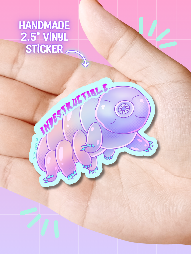 INDESTRUCTIBLE TARDIGRADE / STICKER