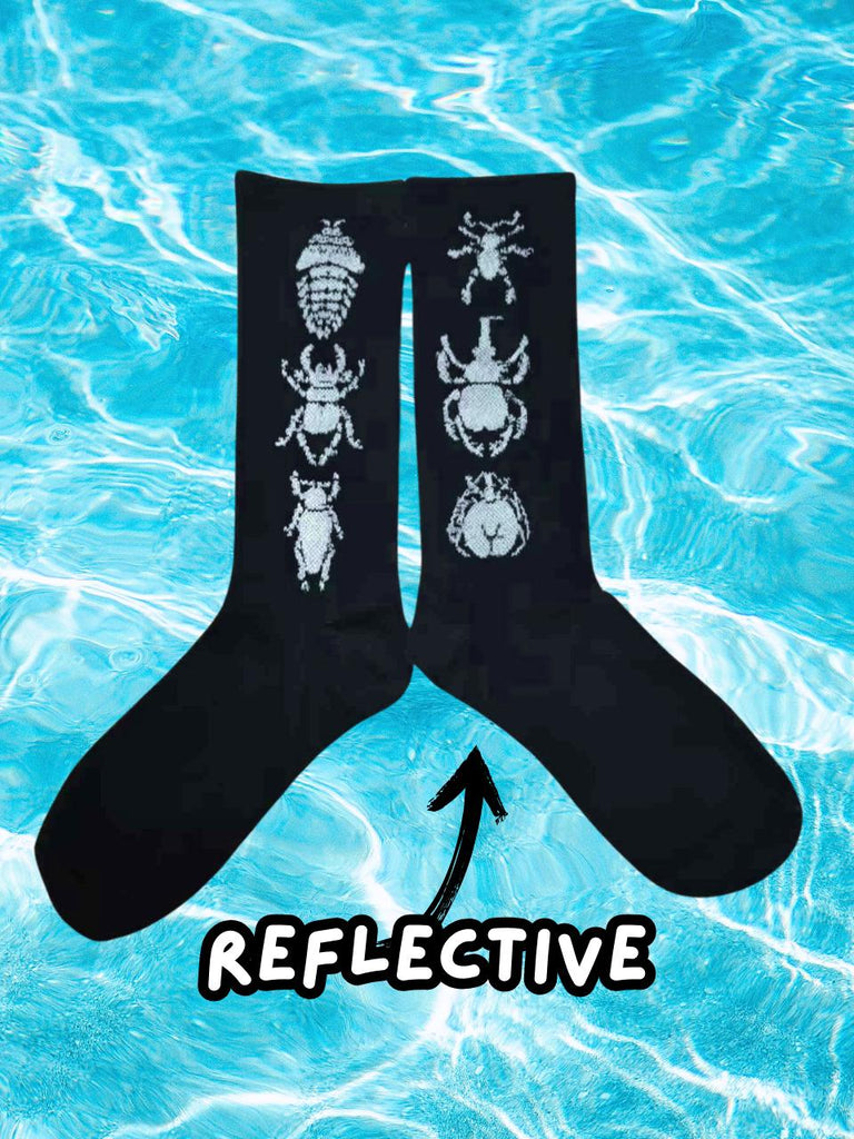 BEETLE // REFLECTIVE CREW SOCKS