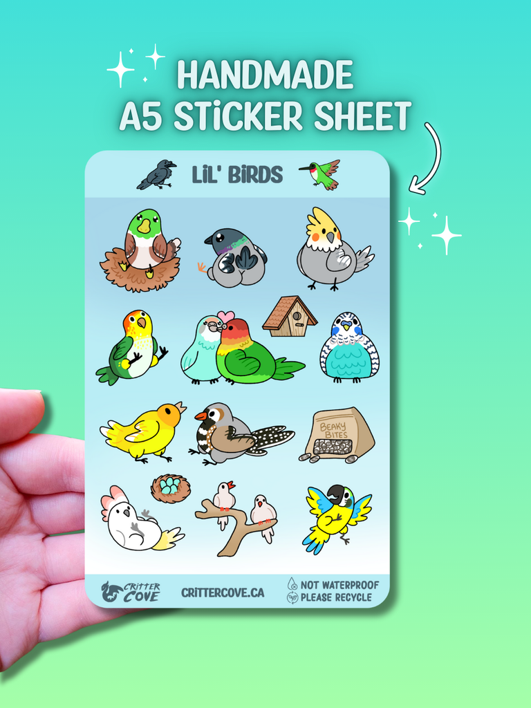 LIL' BIRDS / STICKER SHEET A5