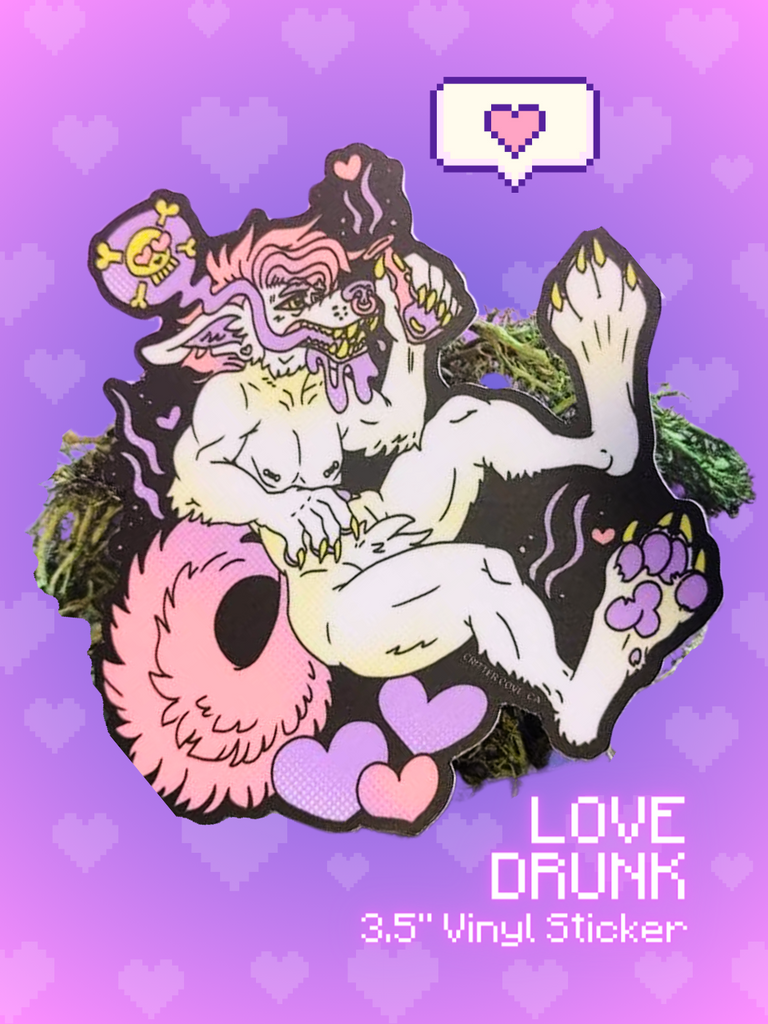 LOVE DRUNK STICKER