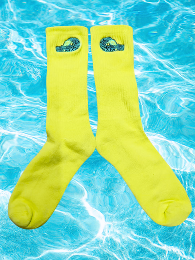 NAUTILUS // EMBROIDERED CREW SOCKS