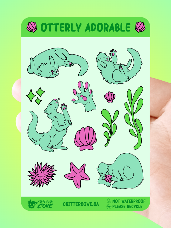 OTTERLY ADORABLE / STICKER SHEET A5