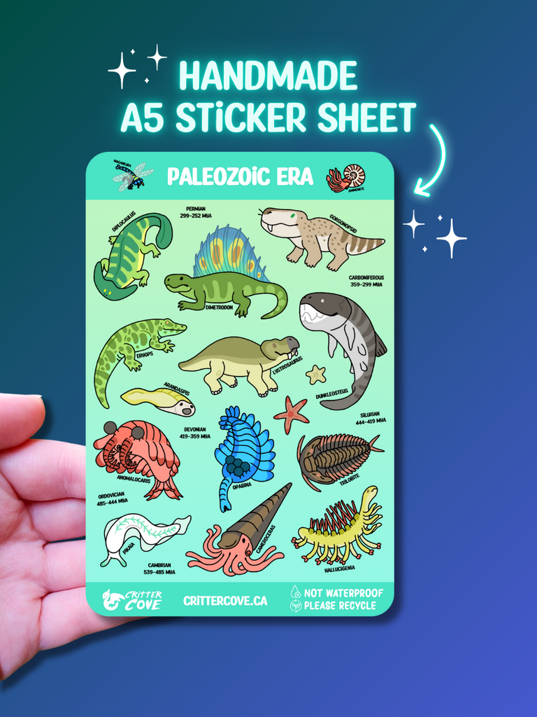 PALEOZOIC ERA / STICKER SHEET A5