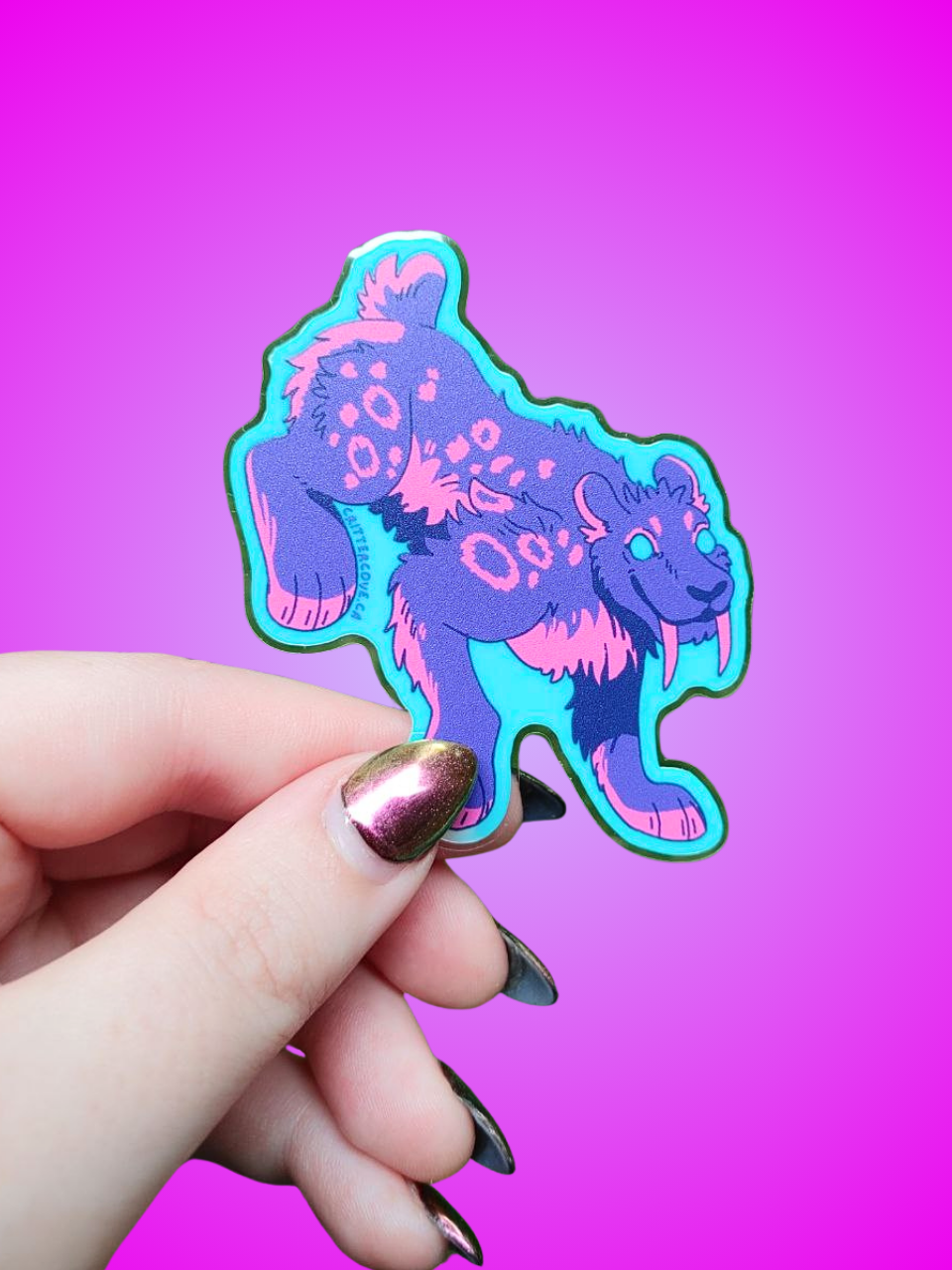SABRETOOTH / HOLOGRAPHIC GLOW STICKER