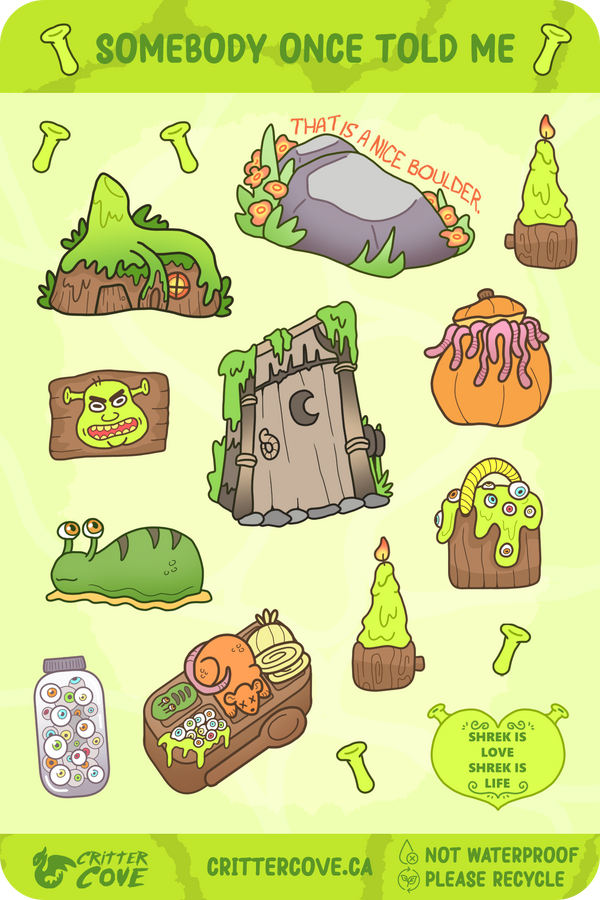 SOMEBODY ONCE TOLD ME / STICKER SHEET A5