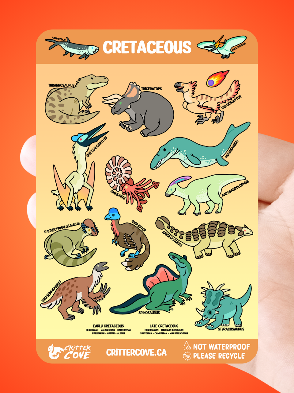CRETACEOUS / STICKER SHEET A5
