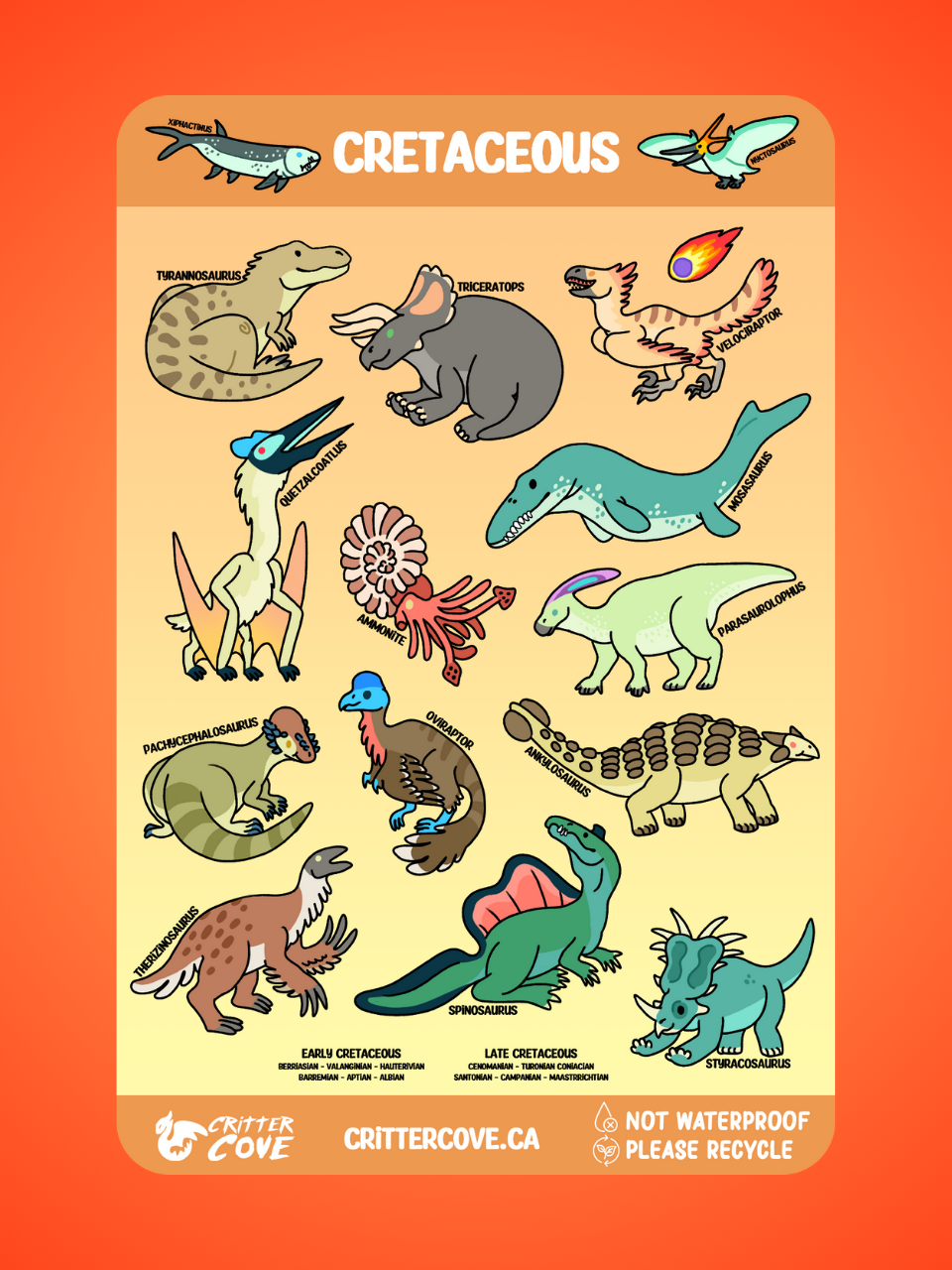 CRETACEOUS / STICKER SHEET A5