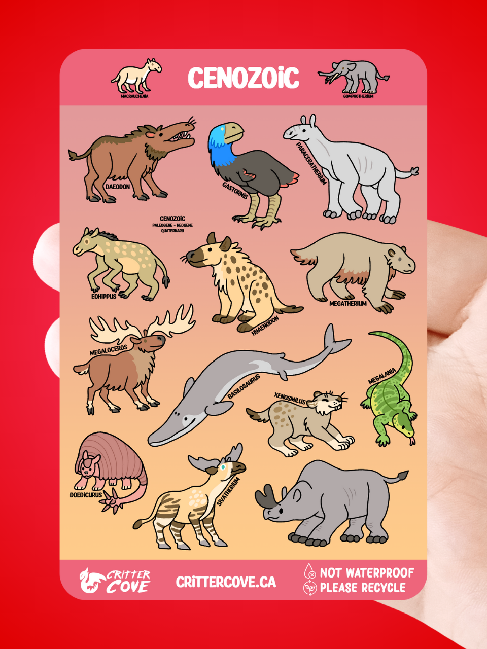 CENOZOIC / STICKER SHEET A5