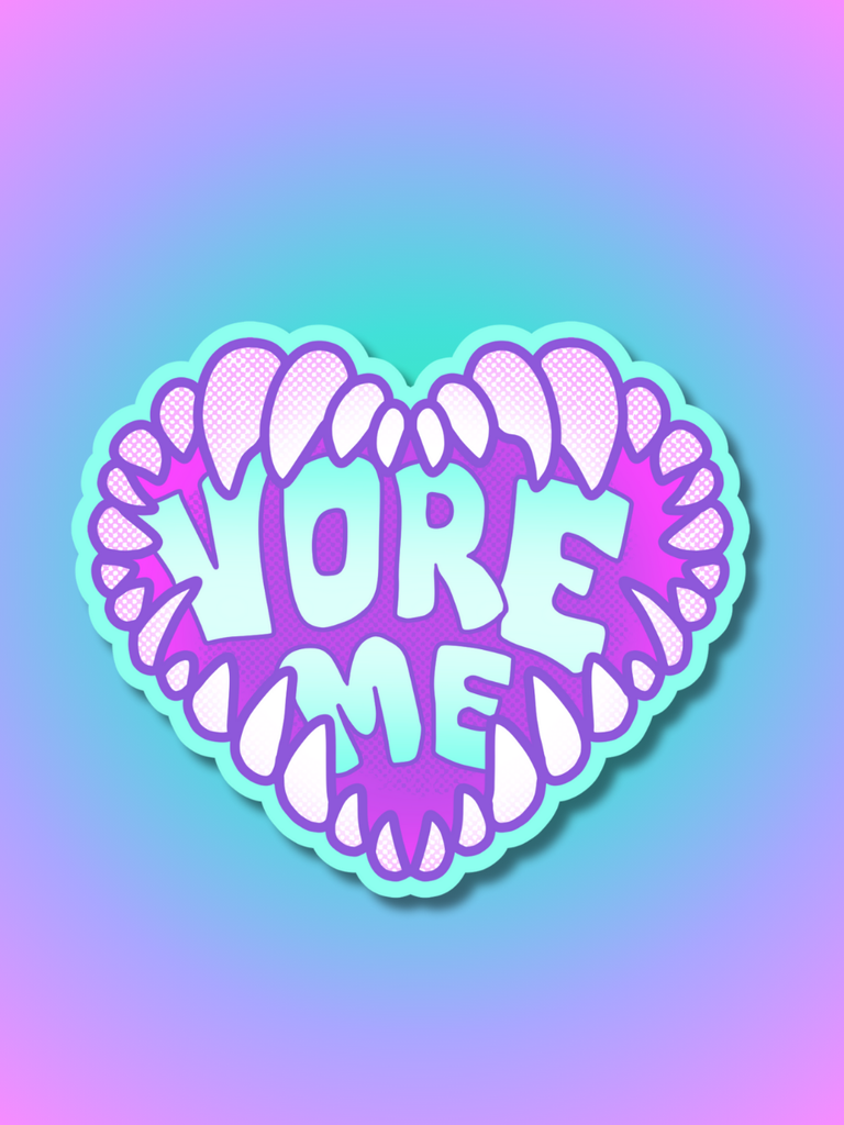 VORE ME / HOLOGRAPHIC STICKER