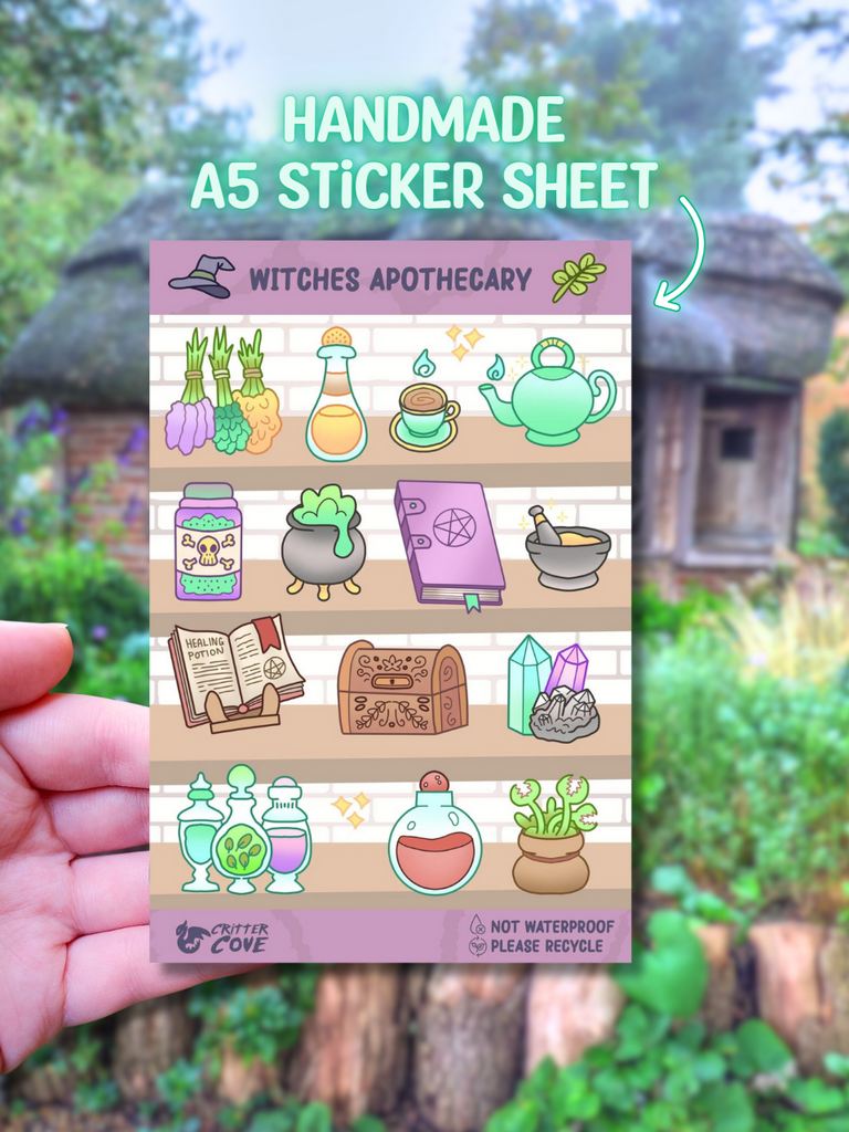 WITCHES APOTHECARY - STICKER SHEET