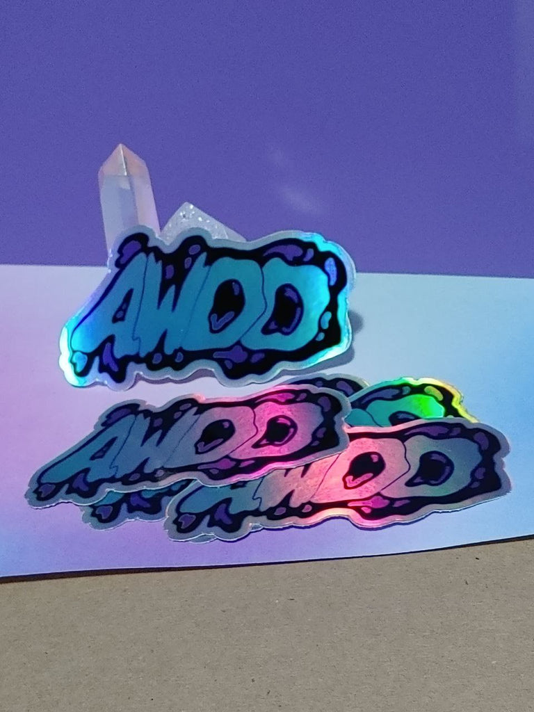 AWOO HOLOGRAPHIC STICKER