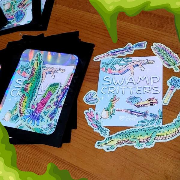 SWAMP CRITTERS STICKER PACK